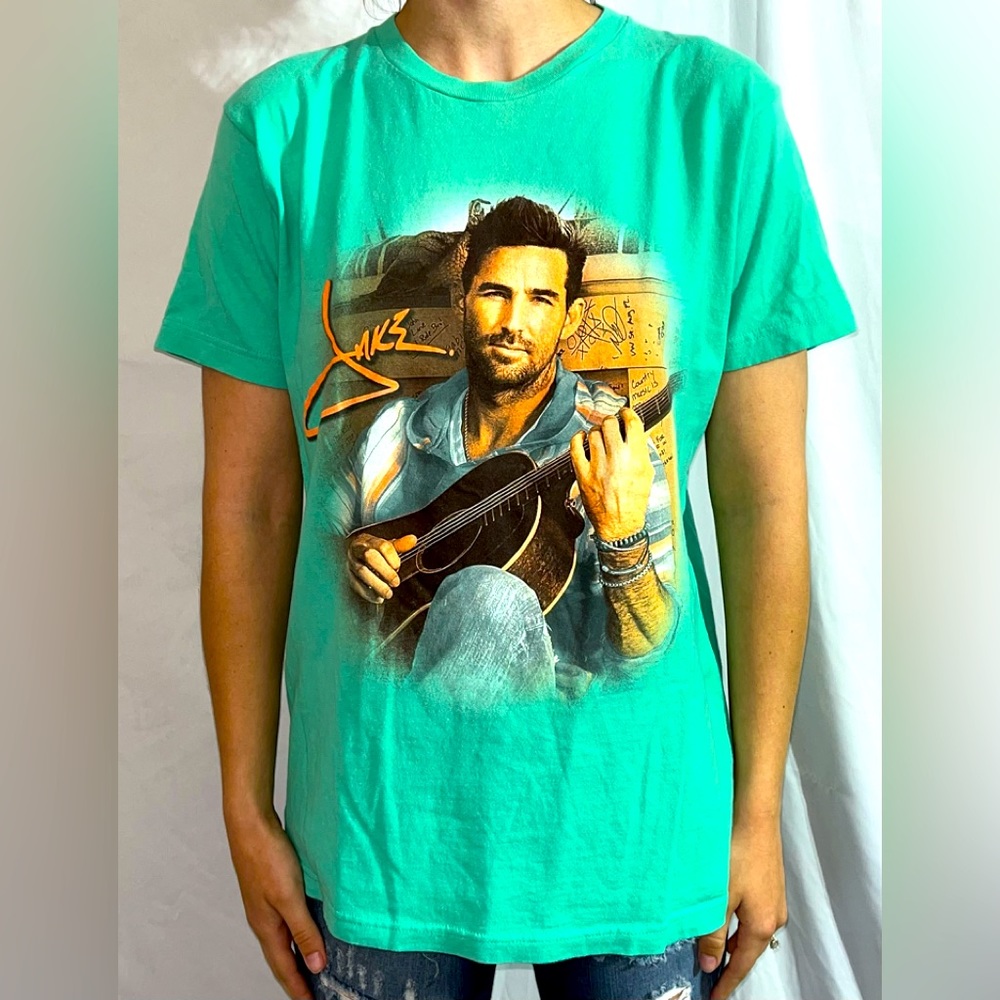 Jake Owen touring tee, green size medium